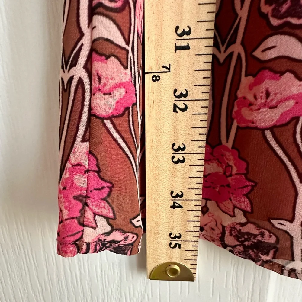 Topshop | Pink Floral Mod Style Dress - Size 6 - EUC_8